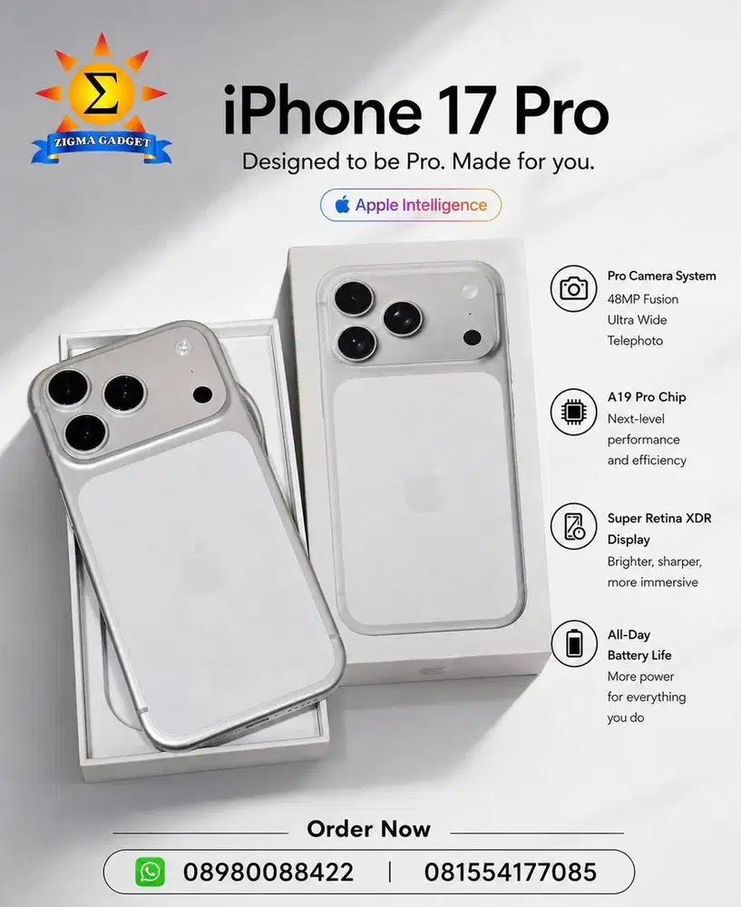 Iphone 17 Pro 256 Resmi Mulus Fullset Ori Garansi Aktif
