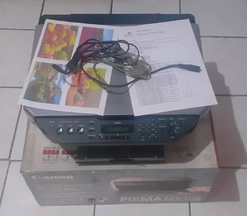 Printer Canon MX308 normal siap pakai print only