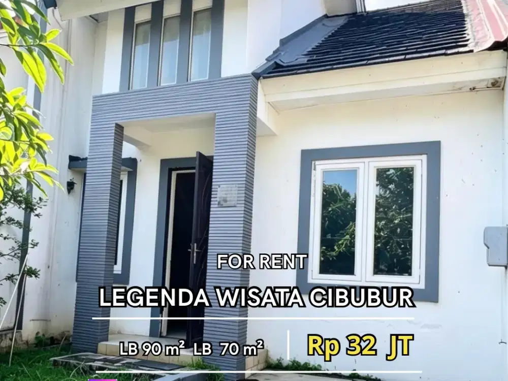 Rumah disewakan di Legenda Wisata Cibubur