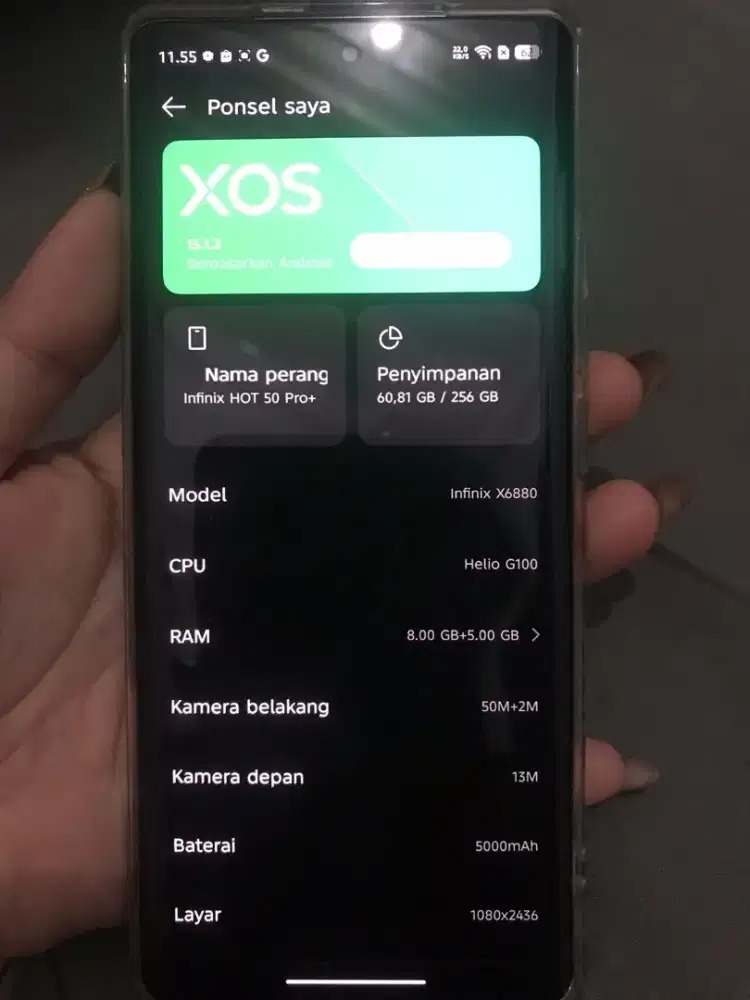 INFINIX Hot 50pro 5G Ram 8/256