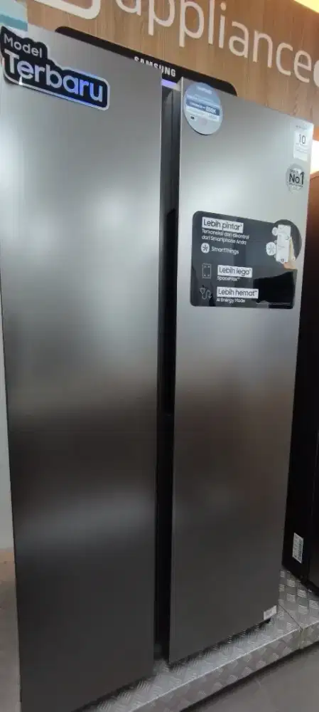 promo kulkas samsung side by side 583L silver