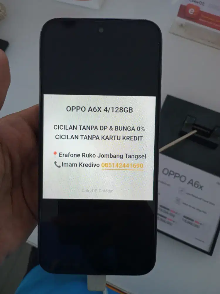 OPPO A6X 4/128GB Cicilan Tanpa DP