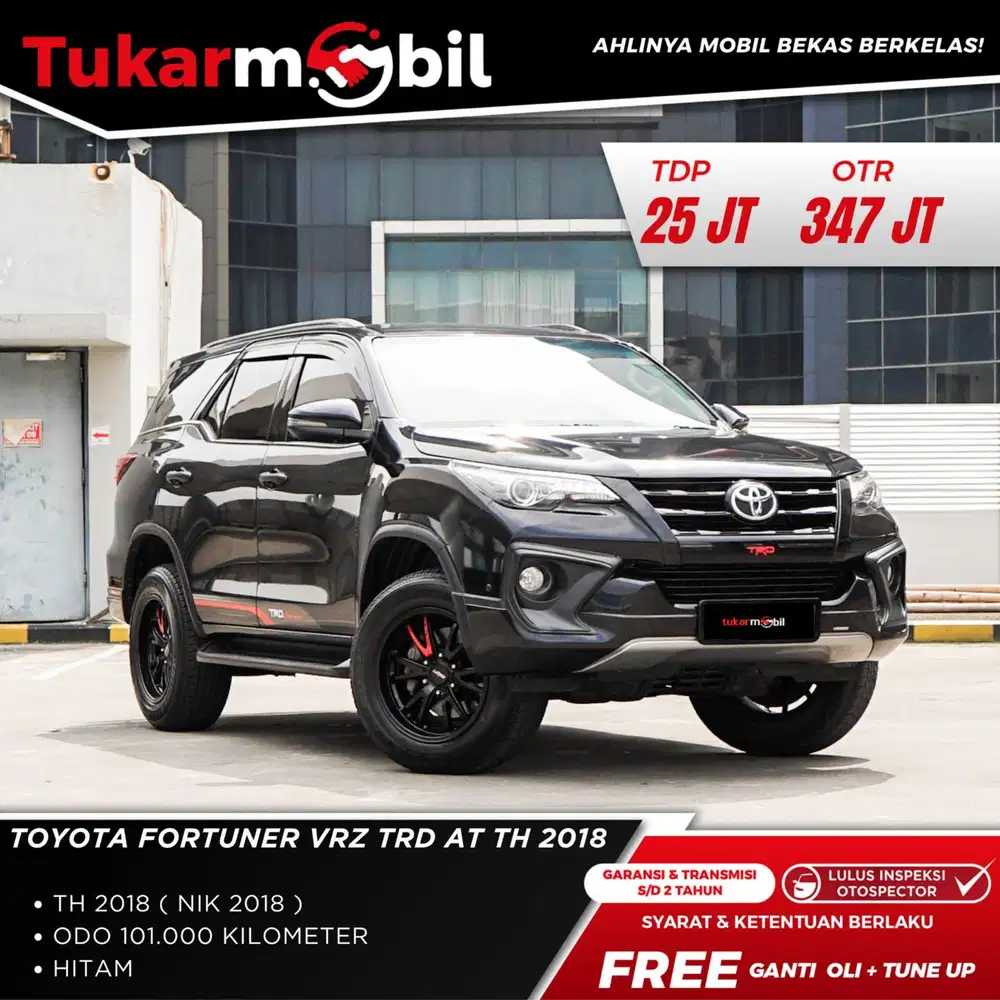 FORTUNER VRZ 2.4 4X2 AT TAHUN 2018