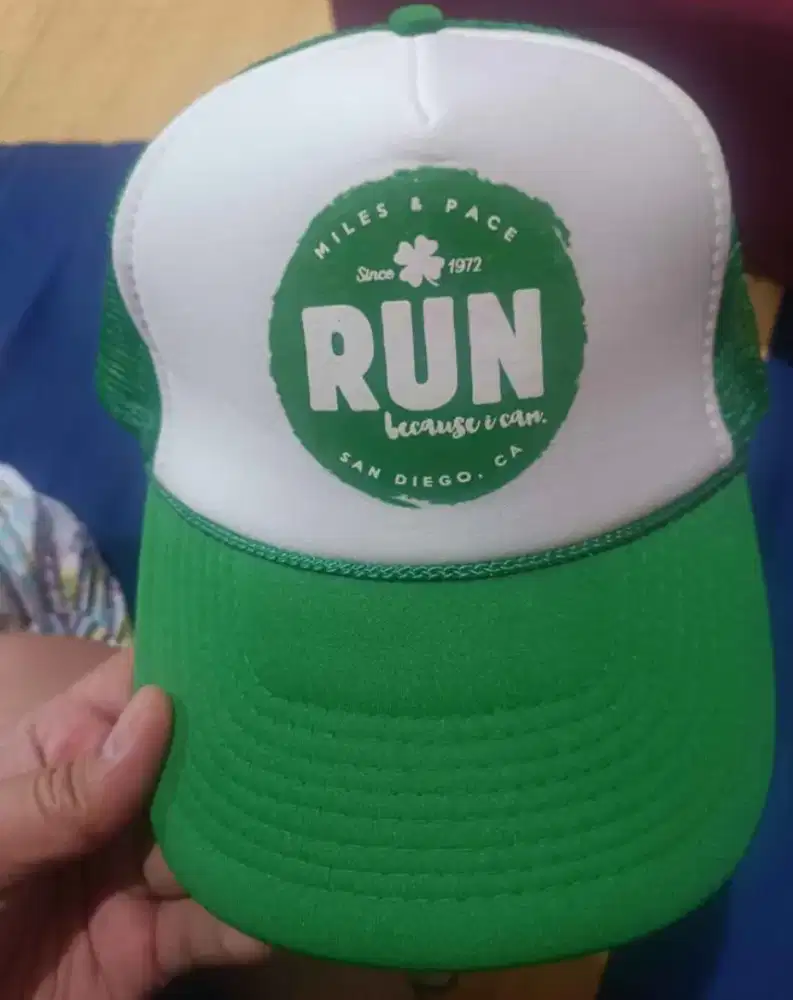 Topi trucker merek nissun green run