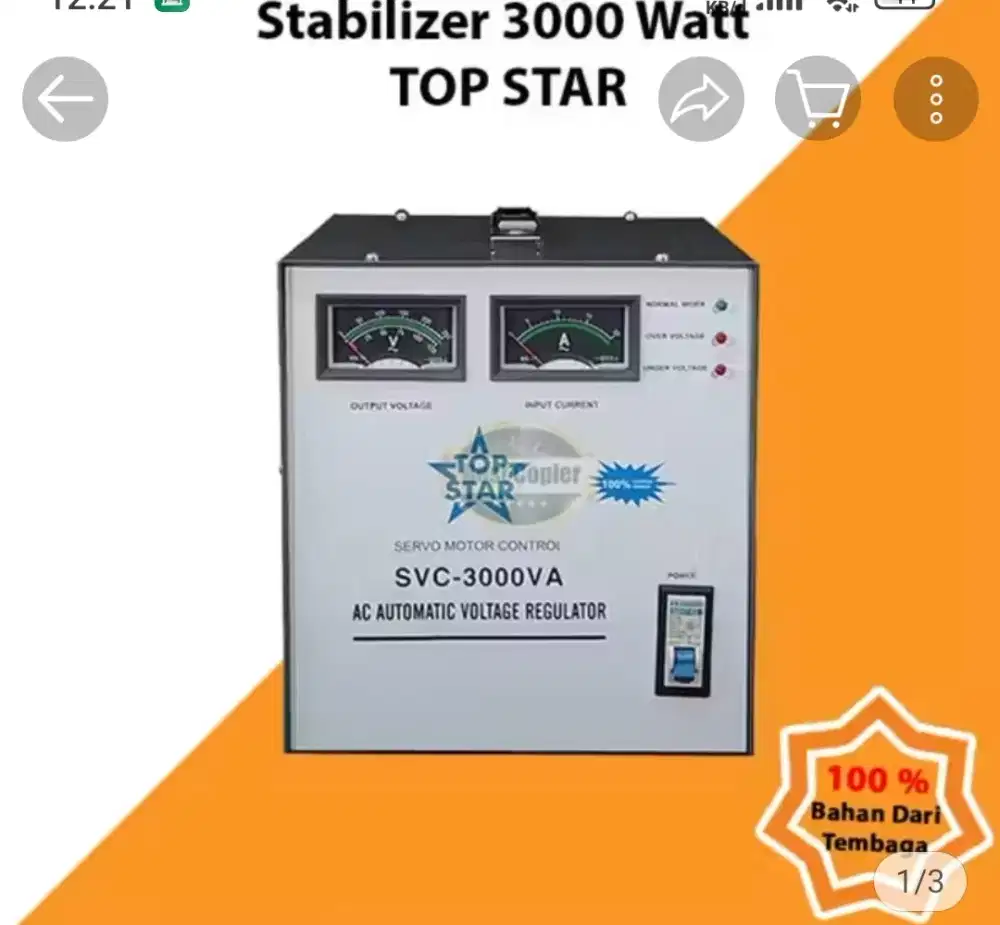 stabilizer penstabil tegangan listrik