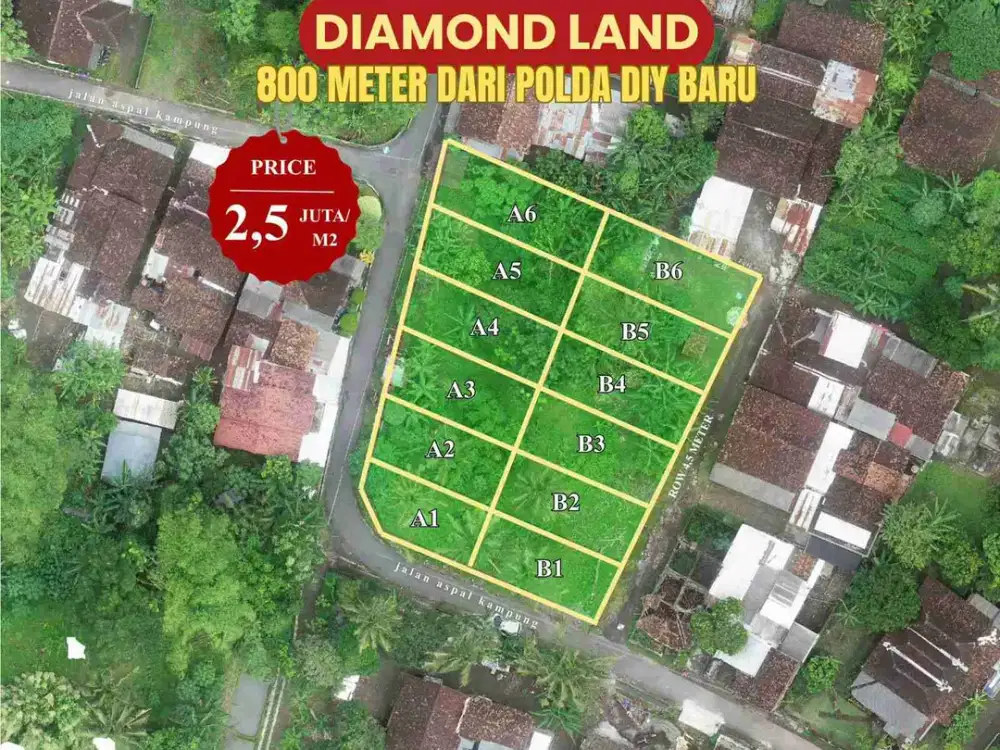 TANAH KAVLING DEKAT POLDA DIY BARU