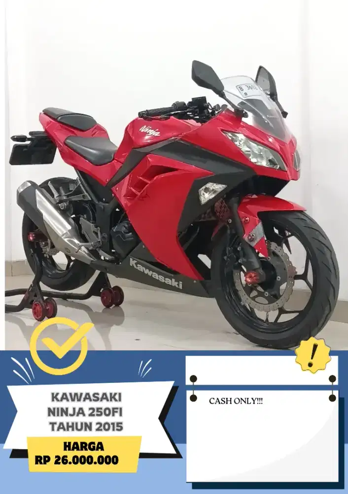 KAWASAKI NINJA 250FI TAHUN 2015 SIAP PAKAI