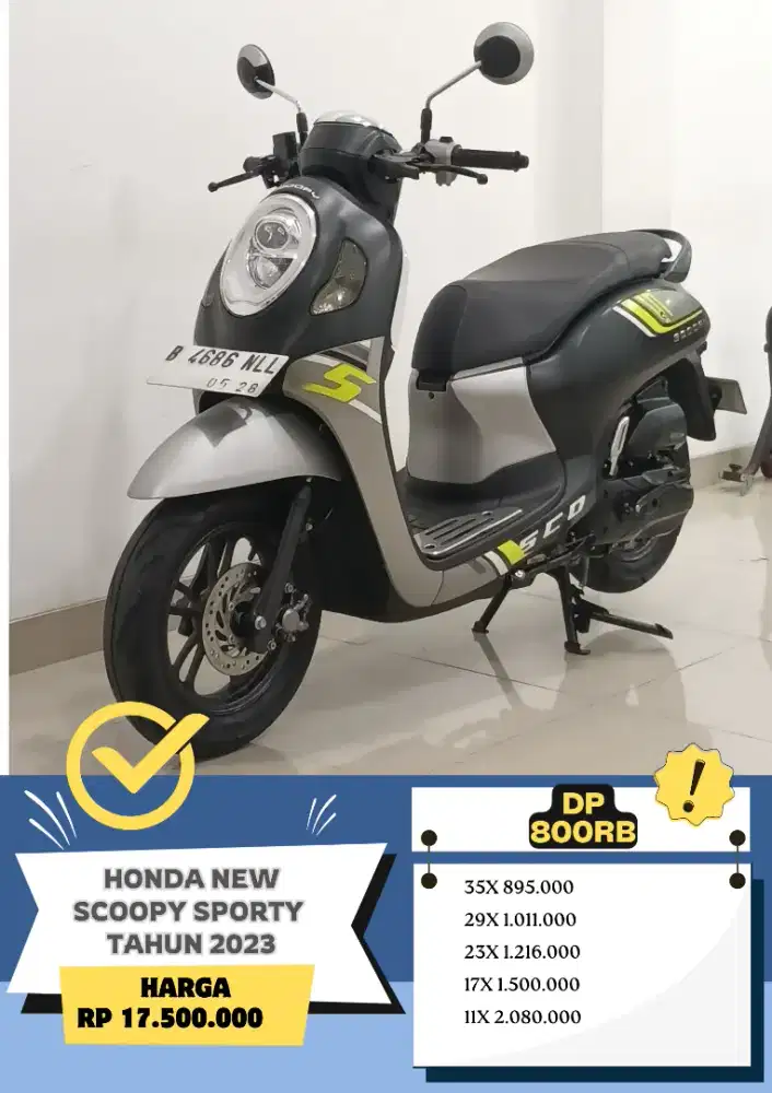 Honda New Scoopy Sporty tahun 2023 DP 800rb
