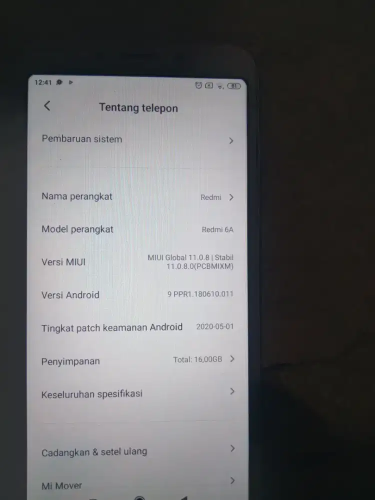 Xiaomi redmi 6a
