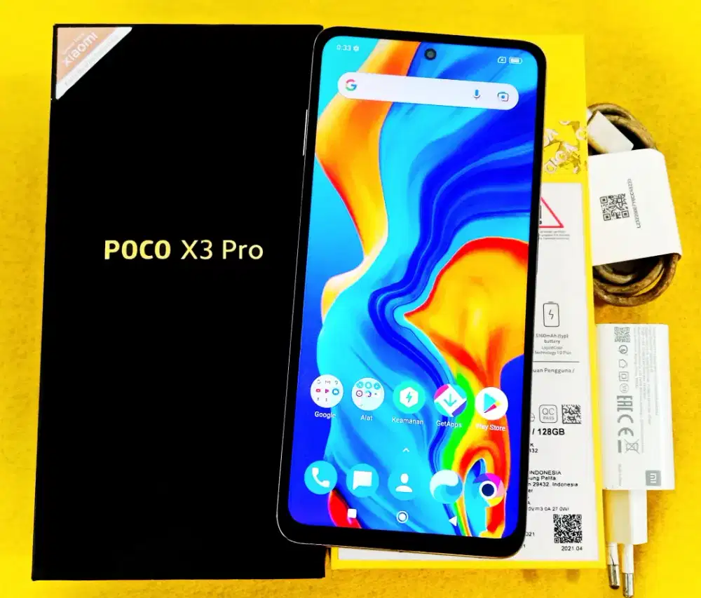 POCO X3 PRO NFC 6+2GB/128GB LENGKAP ORI