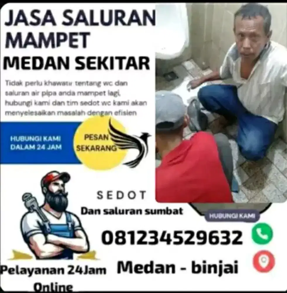 Sedot wc dan saluran mampet