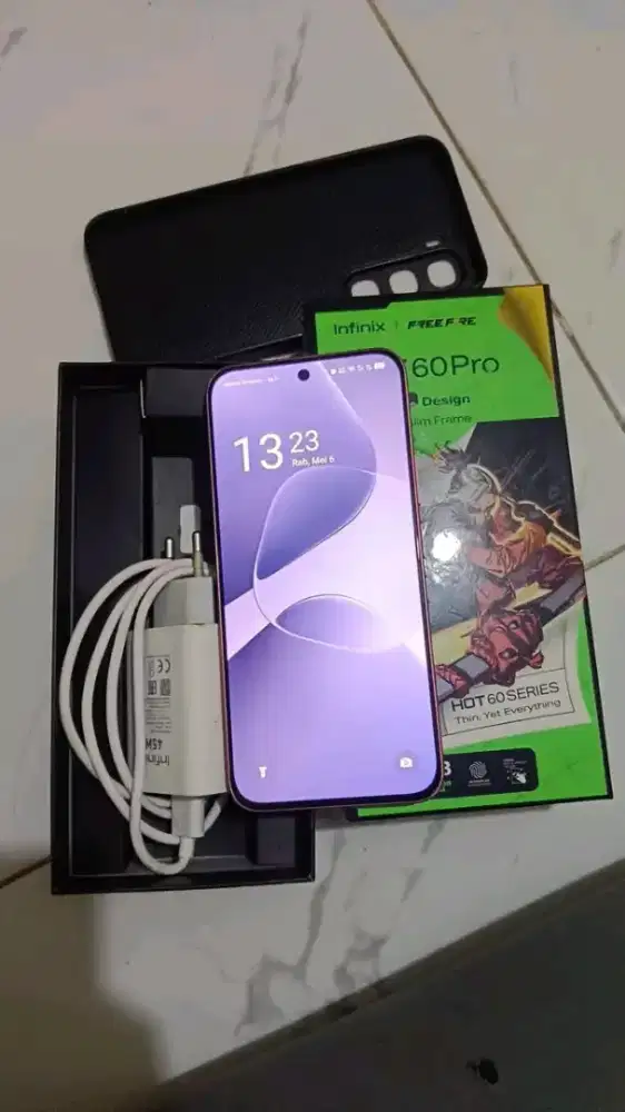 Infinix Hot 60 Pro 8/256 Nfc mulus hp charger ori siap pakai