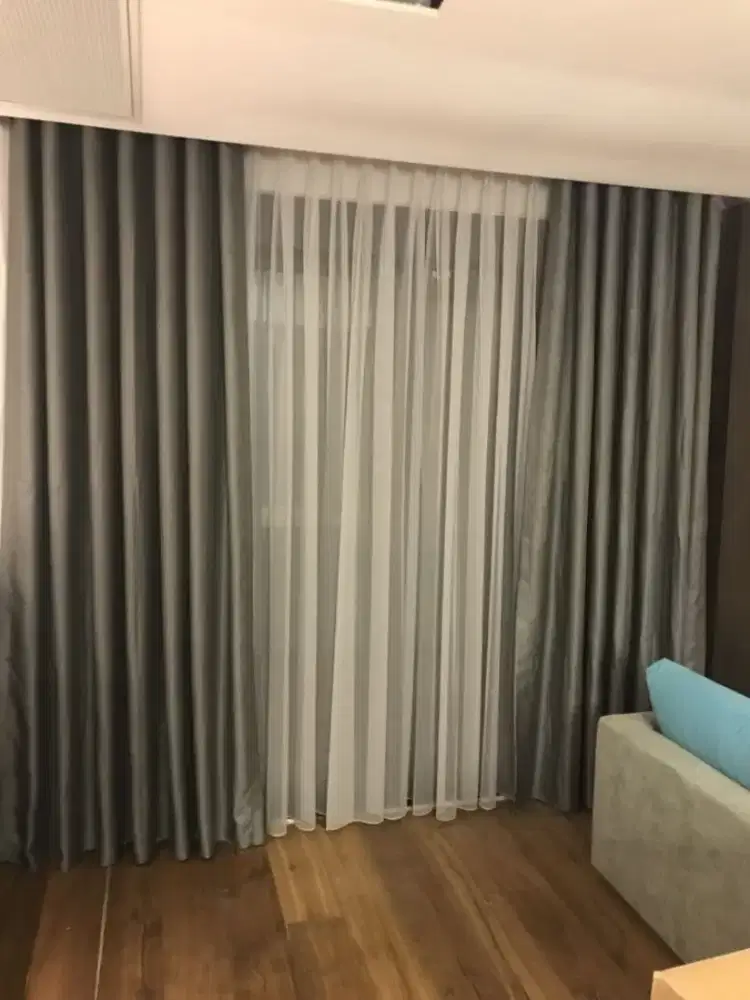 Pasang gordyn gorden murah vertikal roll blind jasa wallpaper dinding