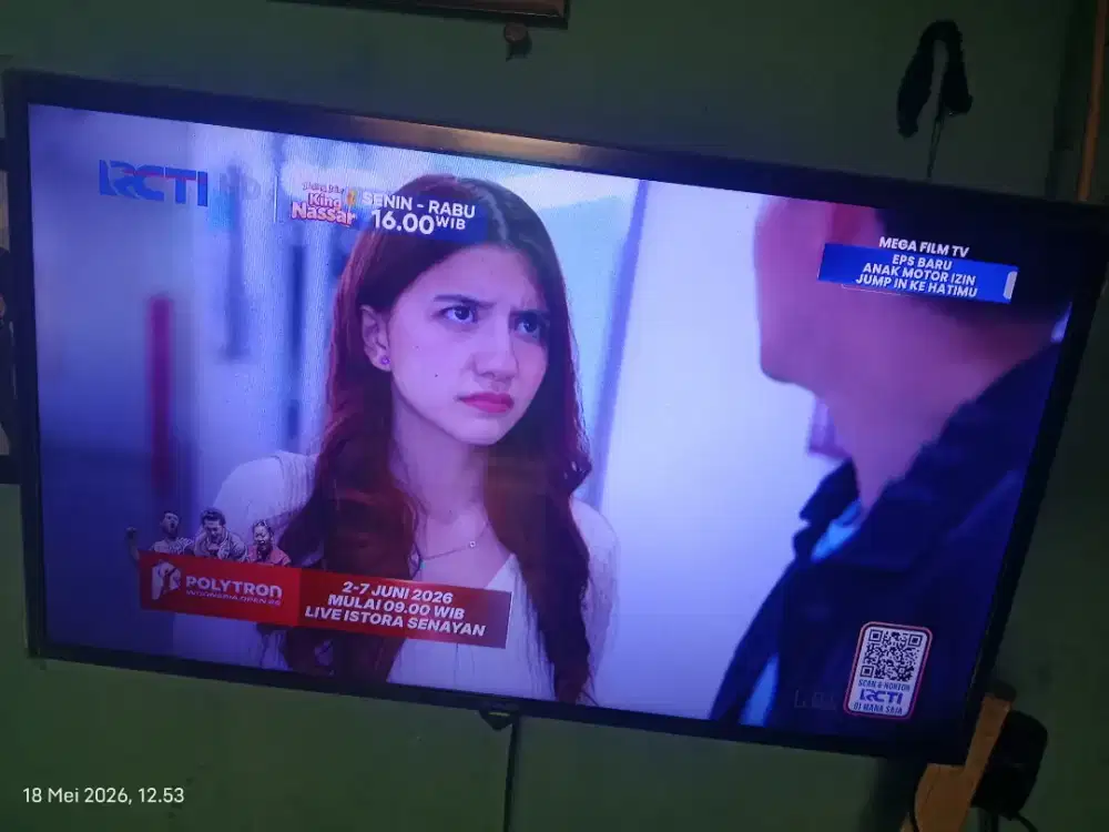 TV sharp 32 inchi Digital tv led normal gambar bagus remot ada braket