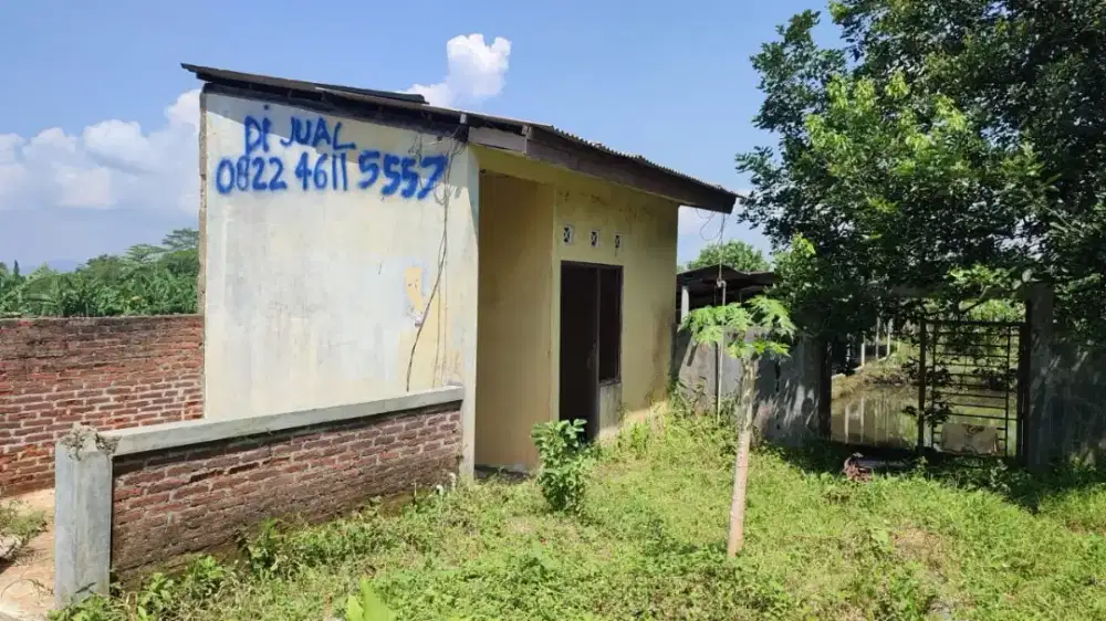 Dijual tanah empang tembok keliling, luas 913
