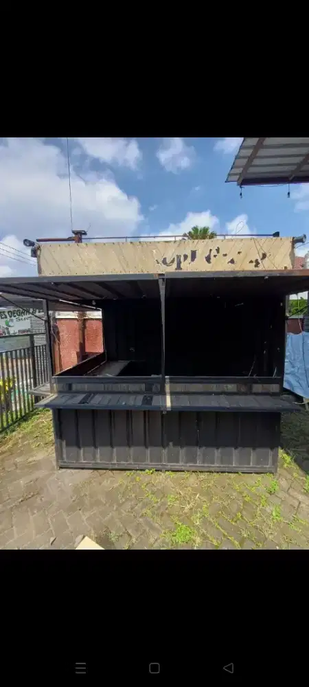 Dijual booth cafe rangka besi