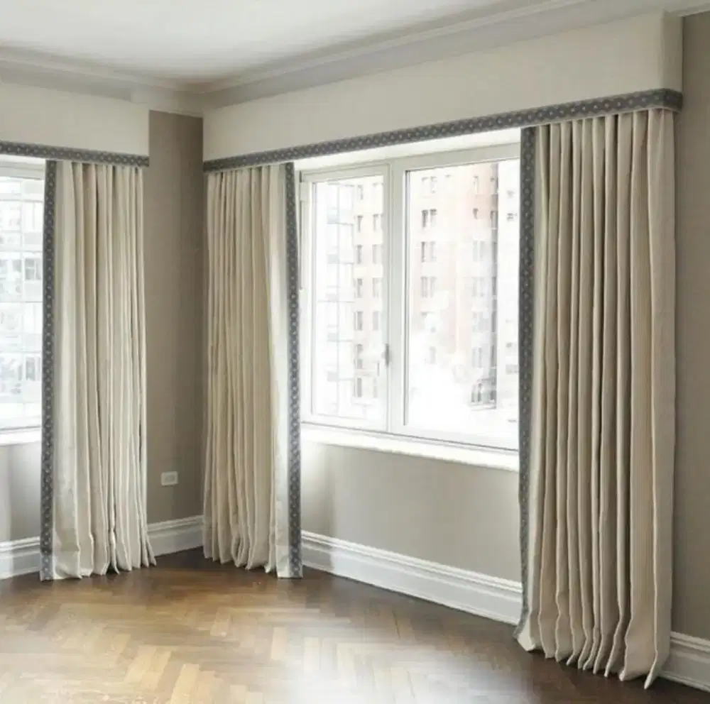 Pasang gordyn gorden murah vertikal roll blind jasa wallpaper dinding