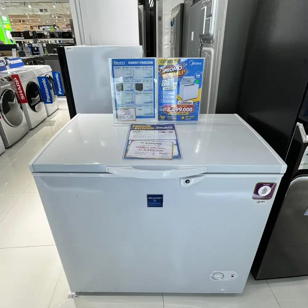 SHARP CHEST FREEZER 205 L, BISA CICILAN 0%