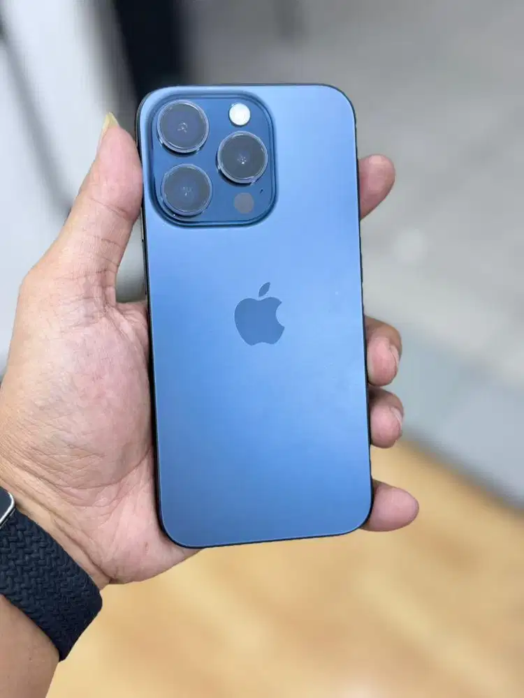 Iphone 15 pro 256Gb Blue ibox mulus no minus fullset ori bh 100%,cc 6