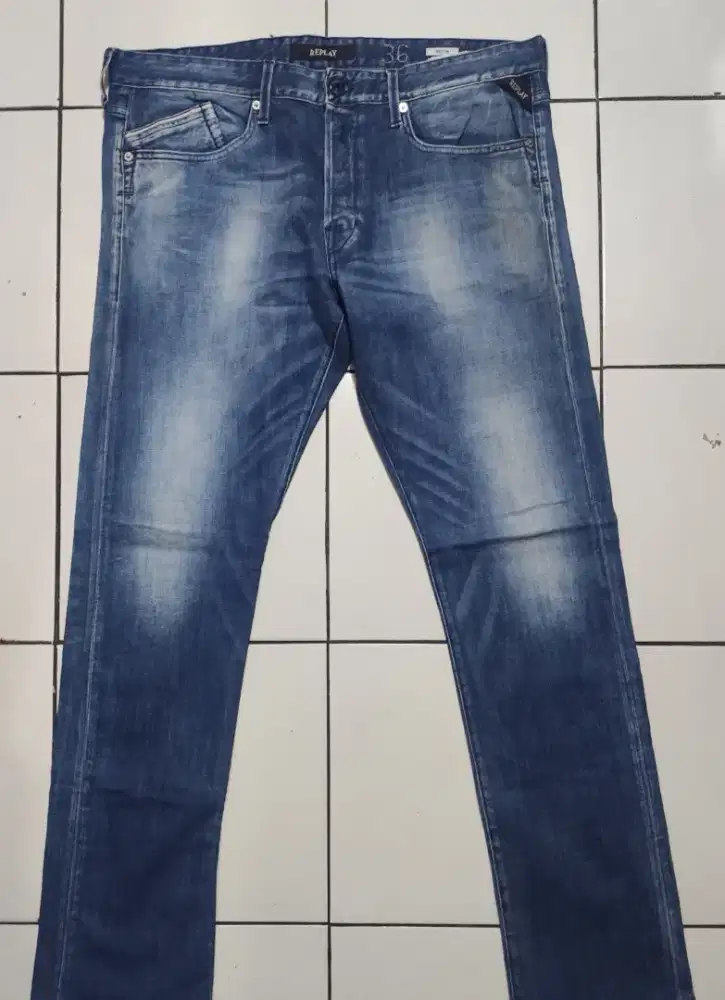 Celana jeans Replay Waitom slim straight