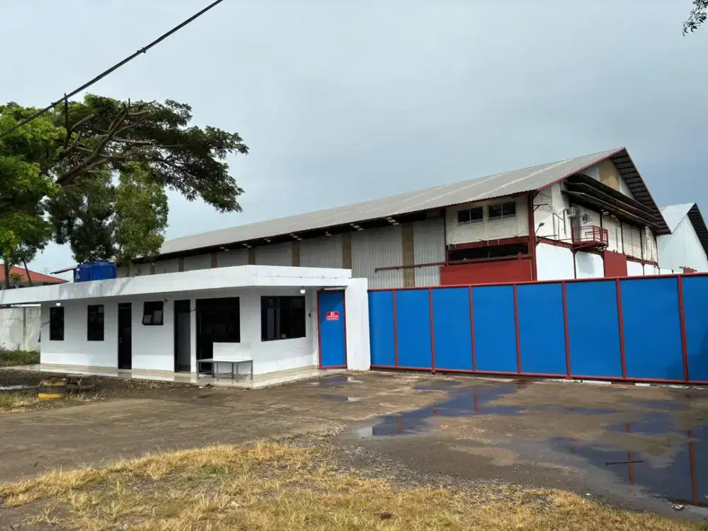 Jual Gudang Ex Pabrik Pinggir Jalan Pantura Ciasem Subang Akses 40 FT Nego Siap Pakai