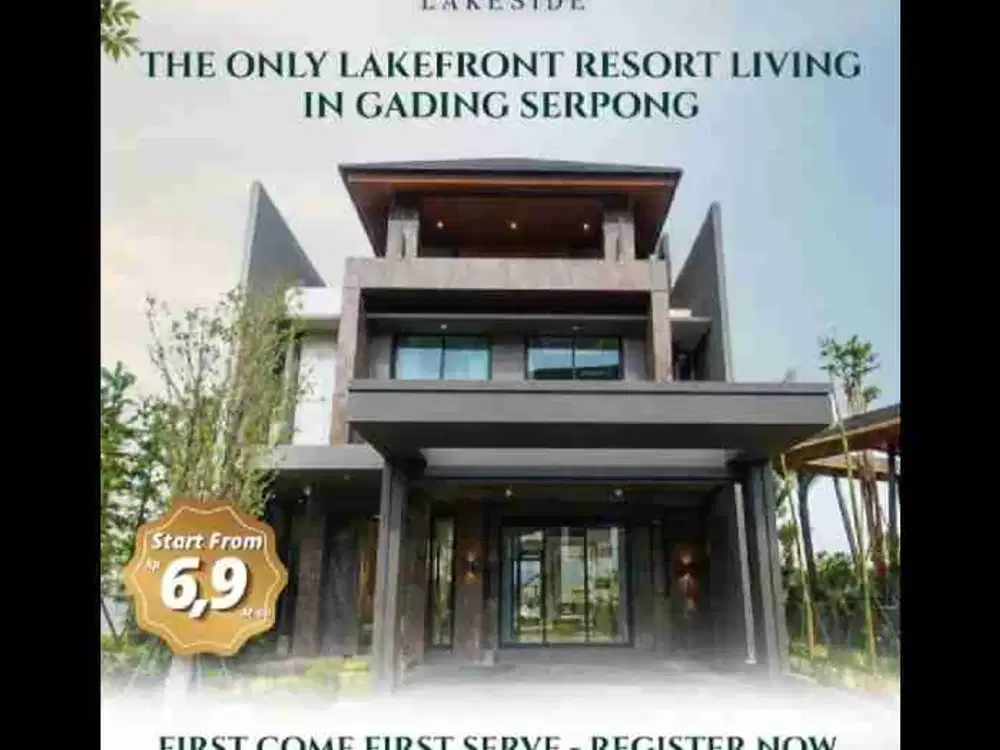 Rumah View Danau Matera Lake Side Paramount Gading Serpong
