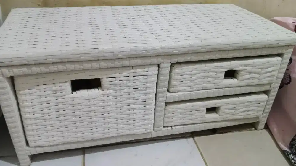 Paket meja tv + rak gantung