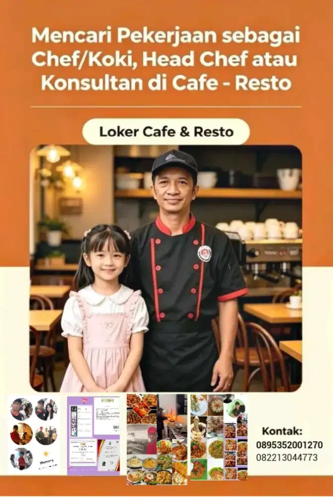 MENCARI KERJA DI CAFE atw RESTO BARU YG MAU BUKA