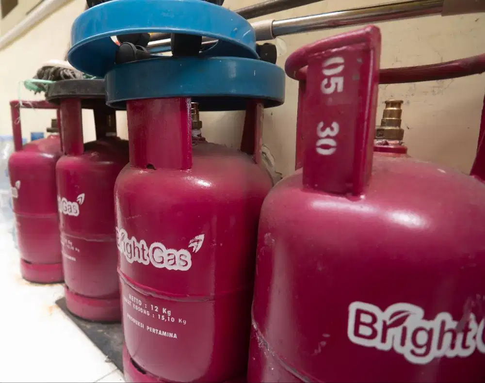 Tabung Gas LPG 12 Kg Merah Kosongan 4 Biji - Kondisi Bagus