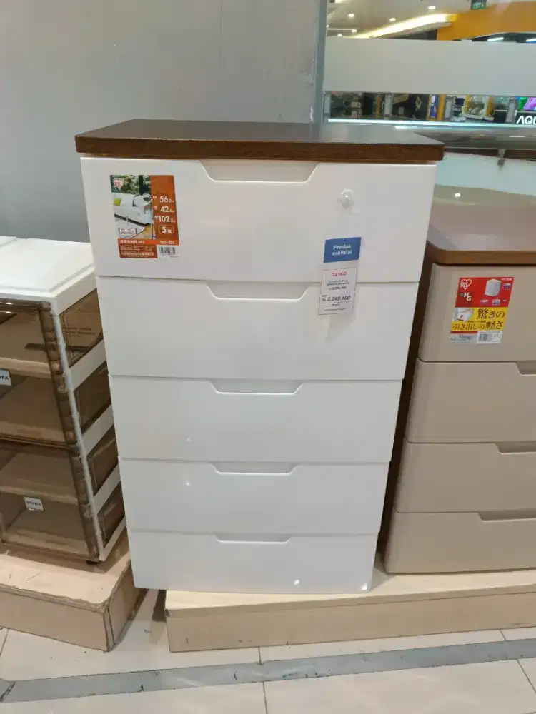 5 Layers drawers 56x42x102,5cm White