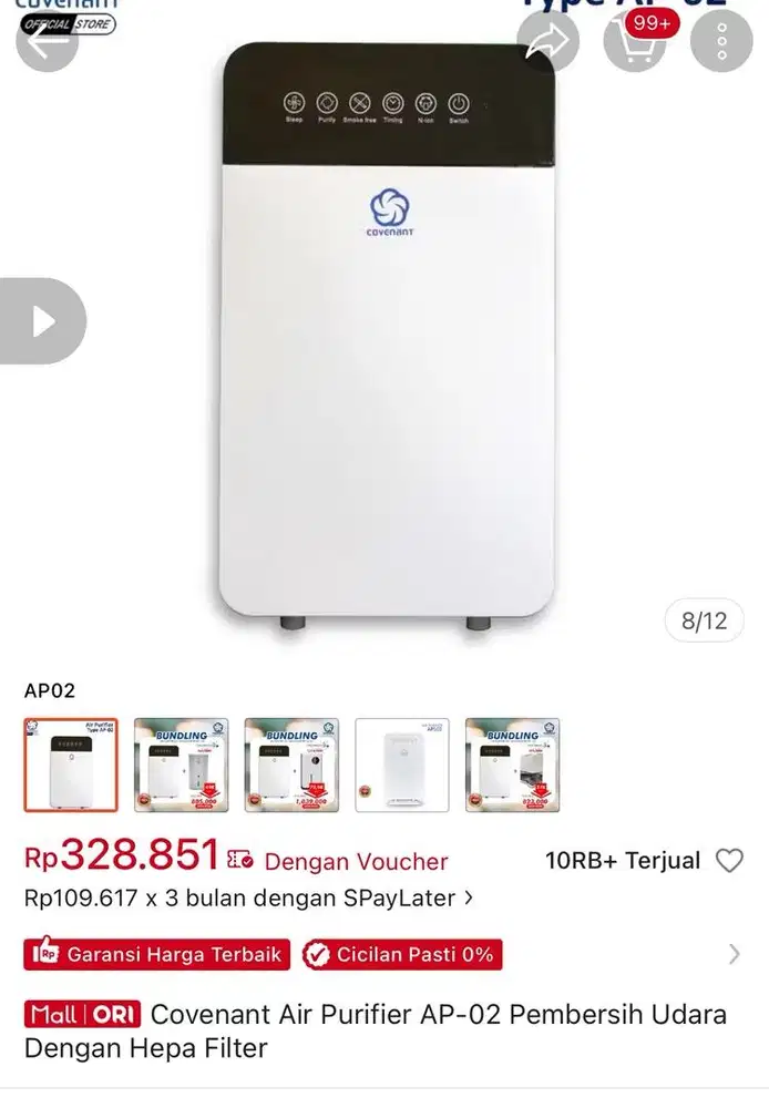 Airpurifier pembersih udara