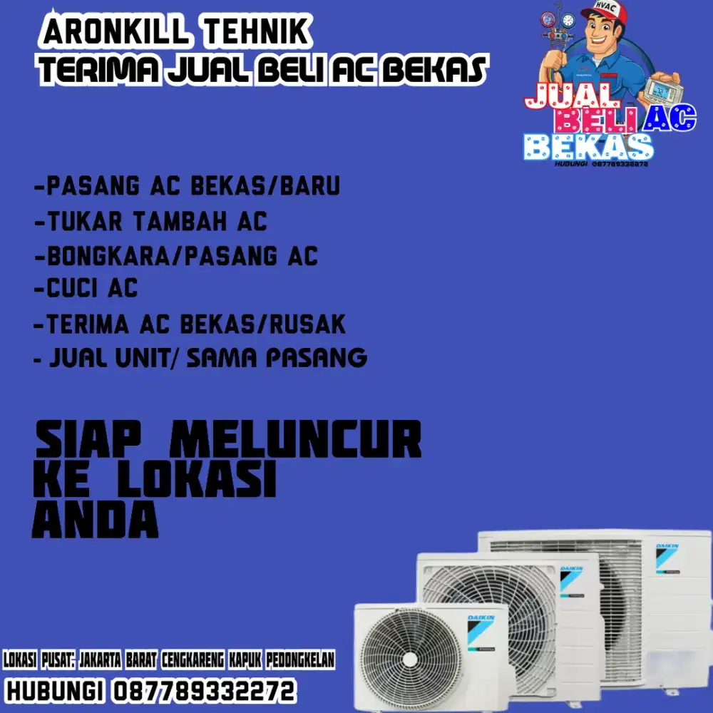 TERIMA JUAL BELI AC BEKAS