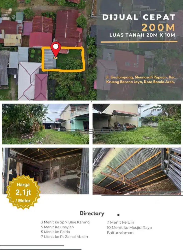 Dijual Tanah 200m