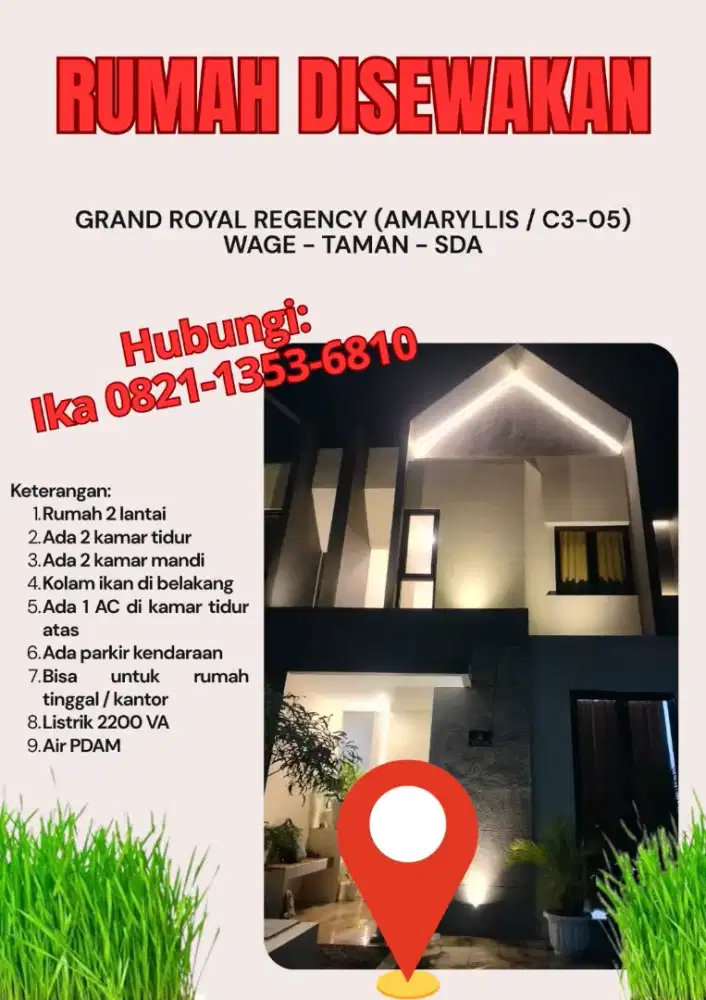 RUMAH BARU 2 LANTAI FULL FURNISHED