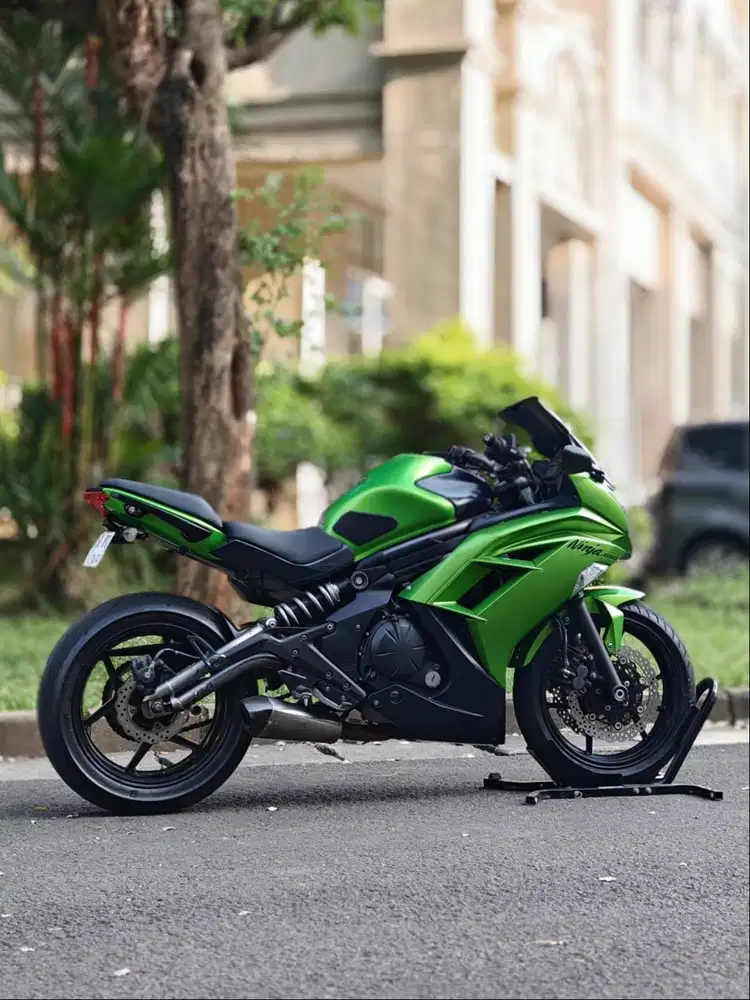 KEREN ABIS! KAWASAKI ER6F 650 2012 HIJAU KM 23K PAJAK HIDUP NO MINUS