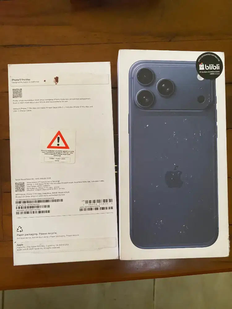 Iphone 17 pro max 256gb ibox garansi