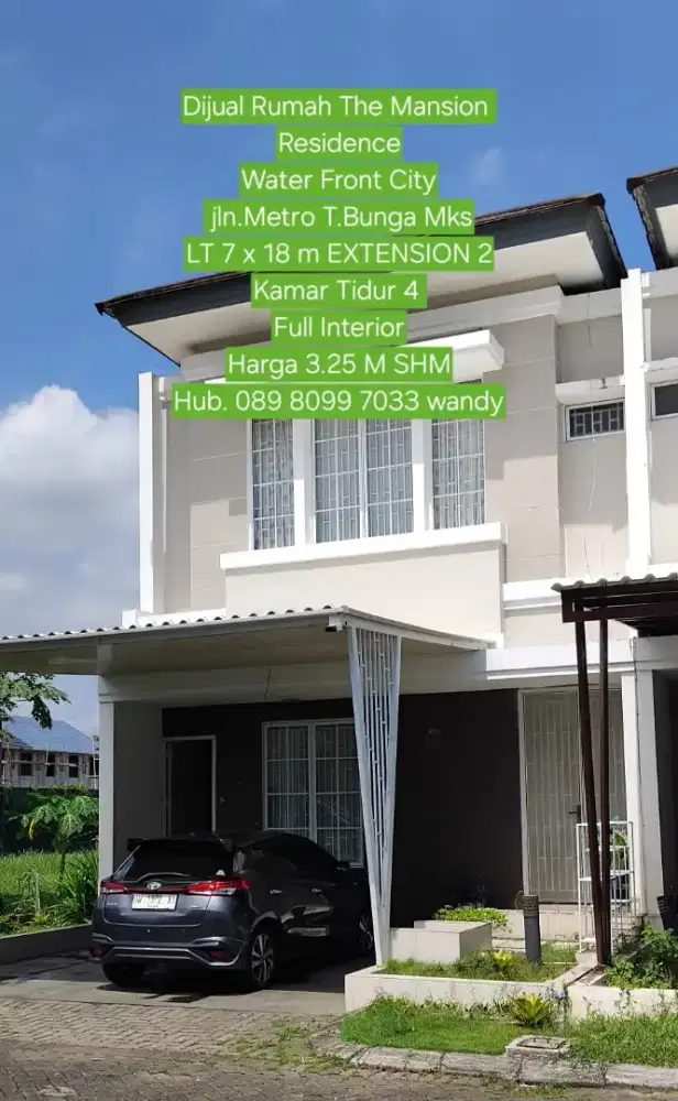 Dijual Rmh 2 Lt The Mansion Residence Water Front City jln.Metro SHM