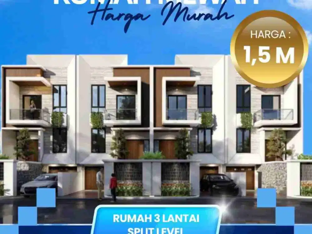 Rumah di Duren Sawit Akses Jln Terusan BKT Dekat Toll Becakayu, Bintara, Jln Raden Inten, Stasiun Buaran, Pasar Prumnas Klender