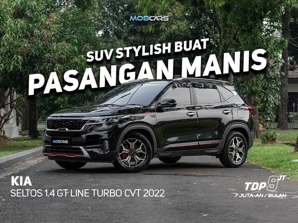 FREE SMART TV 32 INCH KIA SELTOS 1.4 GT LINE TURBO CVT 2022 HITAM