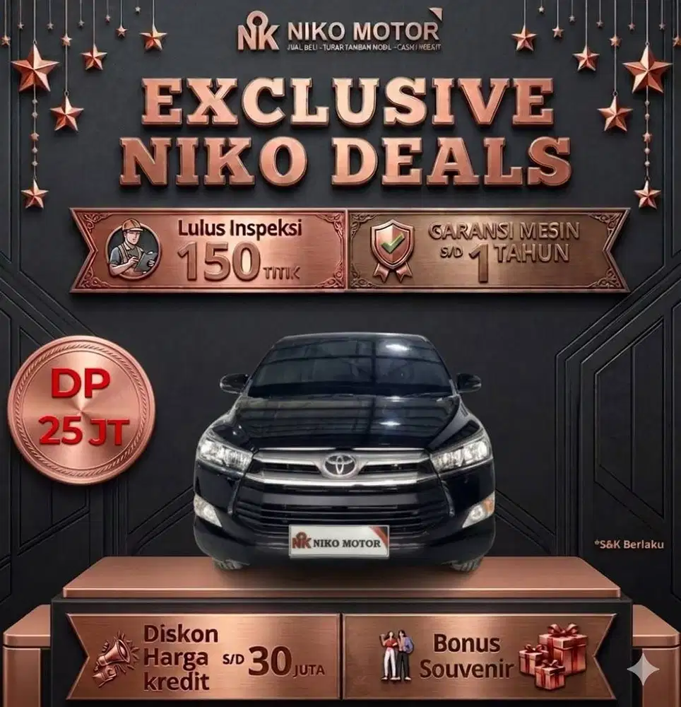 (ANTIK KM34RB) INNOVA G DIESEL 2020 MT :2019|2021