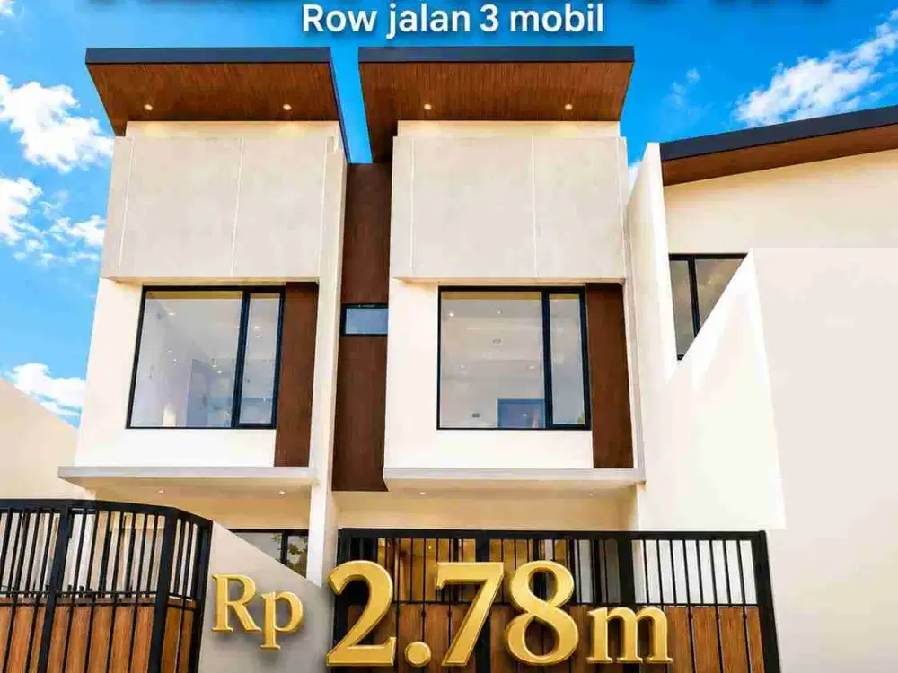 Wilson Rumah baru row jalan 3 mobil di taman villa meruya