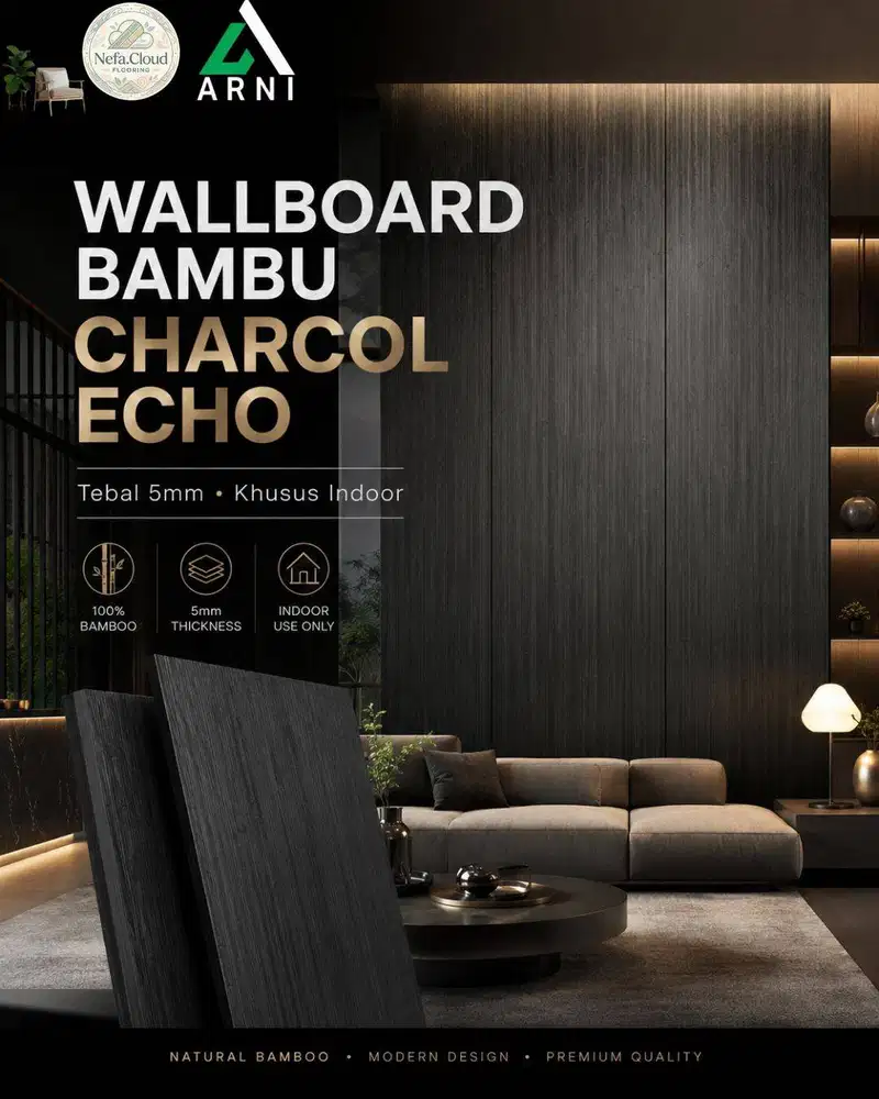 Wallboard Echo Tebal 5 mm | Wallboard Bamboo Charcoal Echo