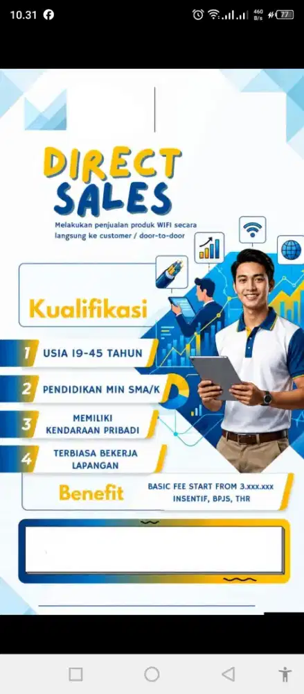 LOWONGAN KERJA BIDANG SALES