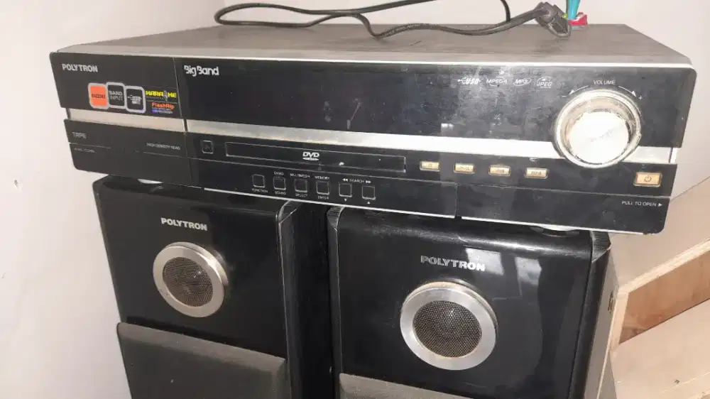Speaker Polytron dan audio dvd tape