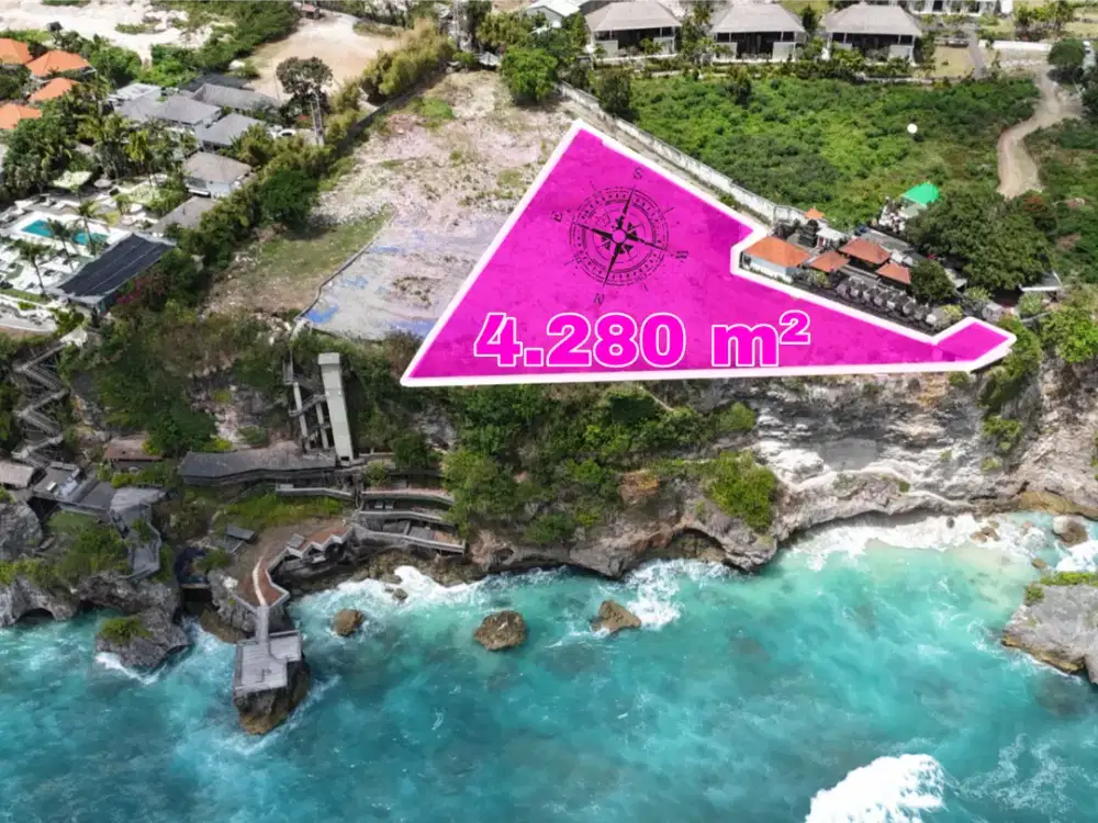 Premium Cliff Front Land Padang Padang Beach Pecatu Bali