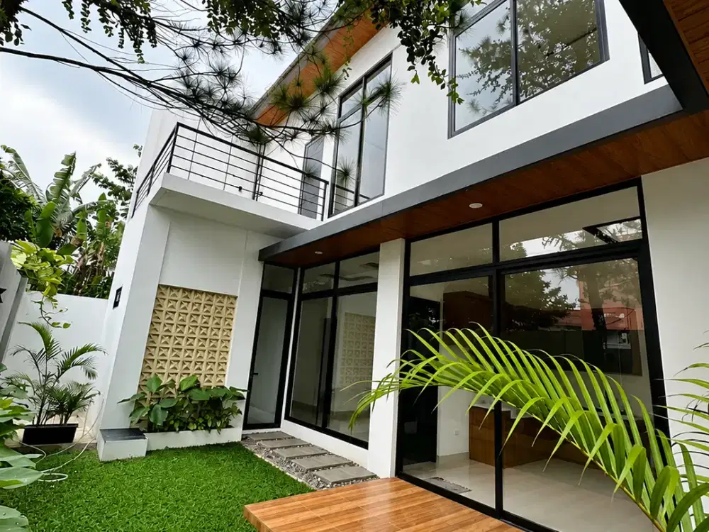 rumah cantik nuansa tropical dalam cluster dekat pintu tol parigi