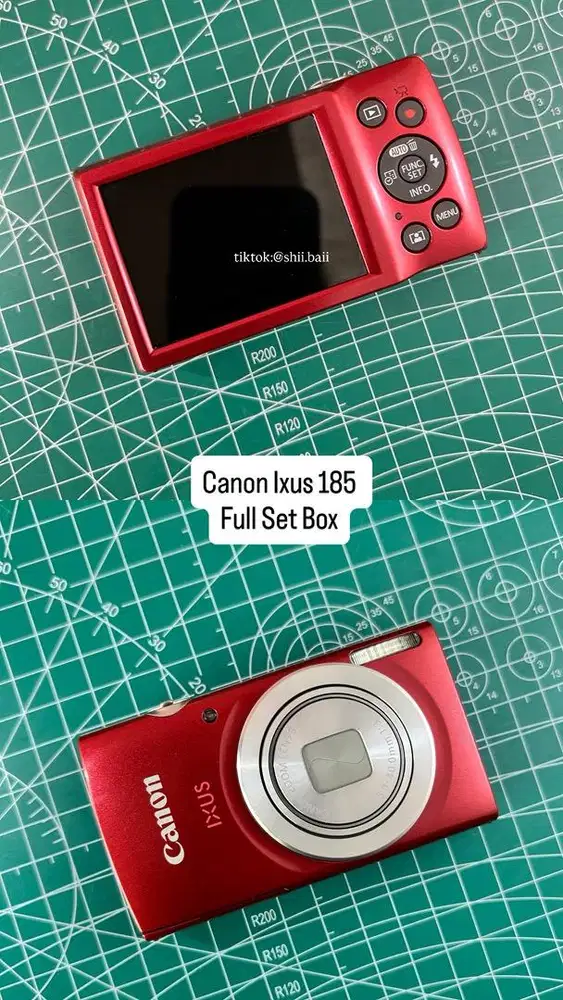 Digicam Canon Ixus 185 in Red Full set box