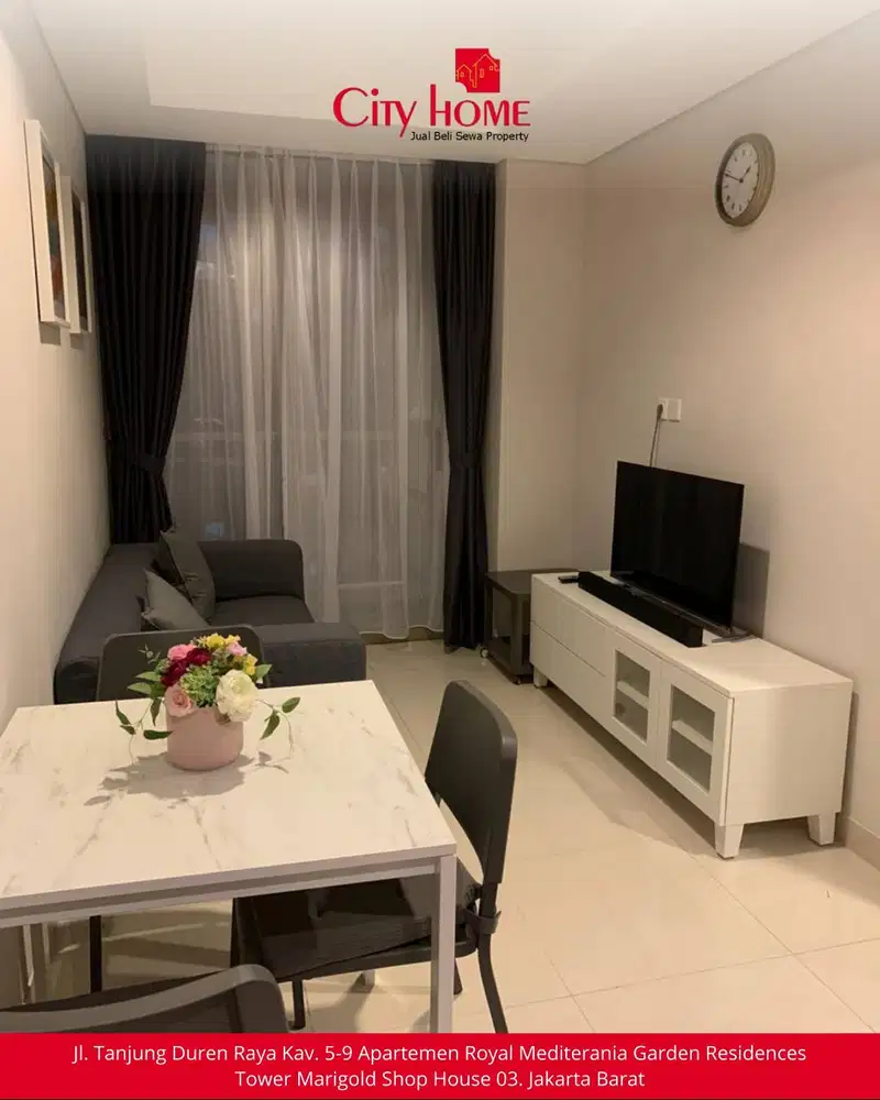Best Deal! Apartemen 2BR Full Furnish Connected To Mall Taman Anggrek