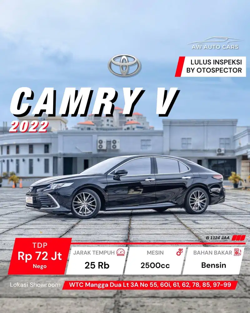 [KM 25 RB] Toyota Camry V 2022 Very Low KM 2023