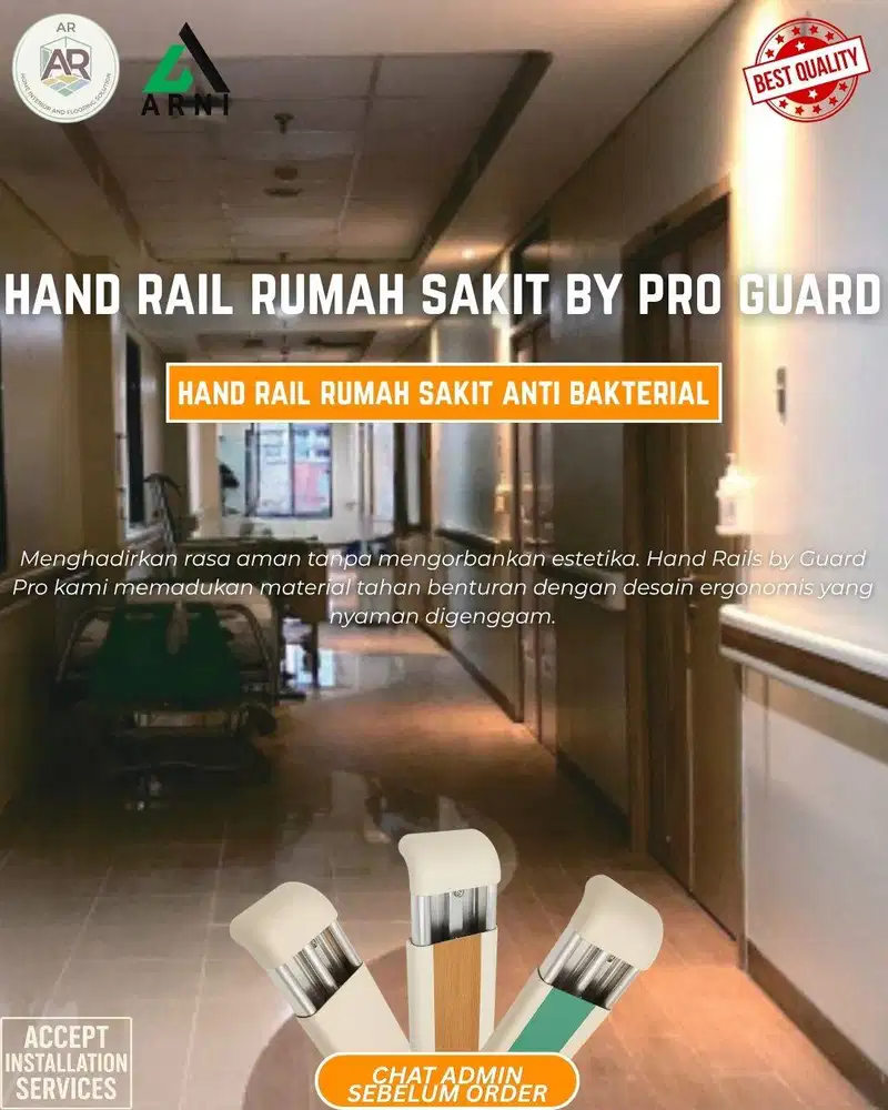 Handrails Rumah Sakit by Guard Pro | Pegangan Tangga & Koridor RS